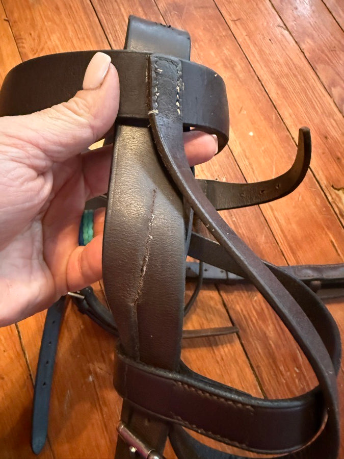 Other Large horse flat hunt bridle (3)