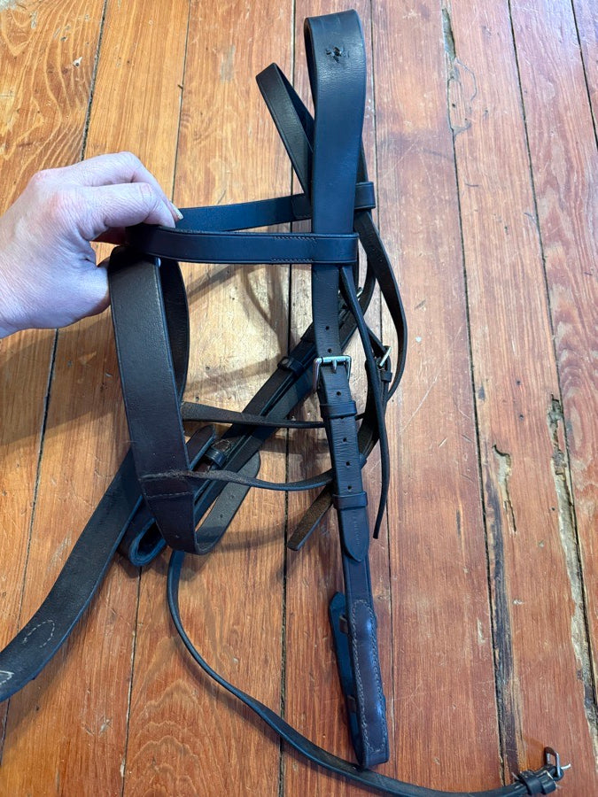Other Large horse flat hunt bridle (2)