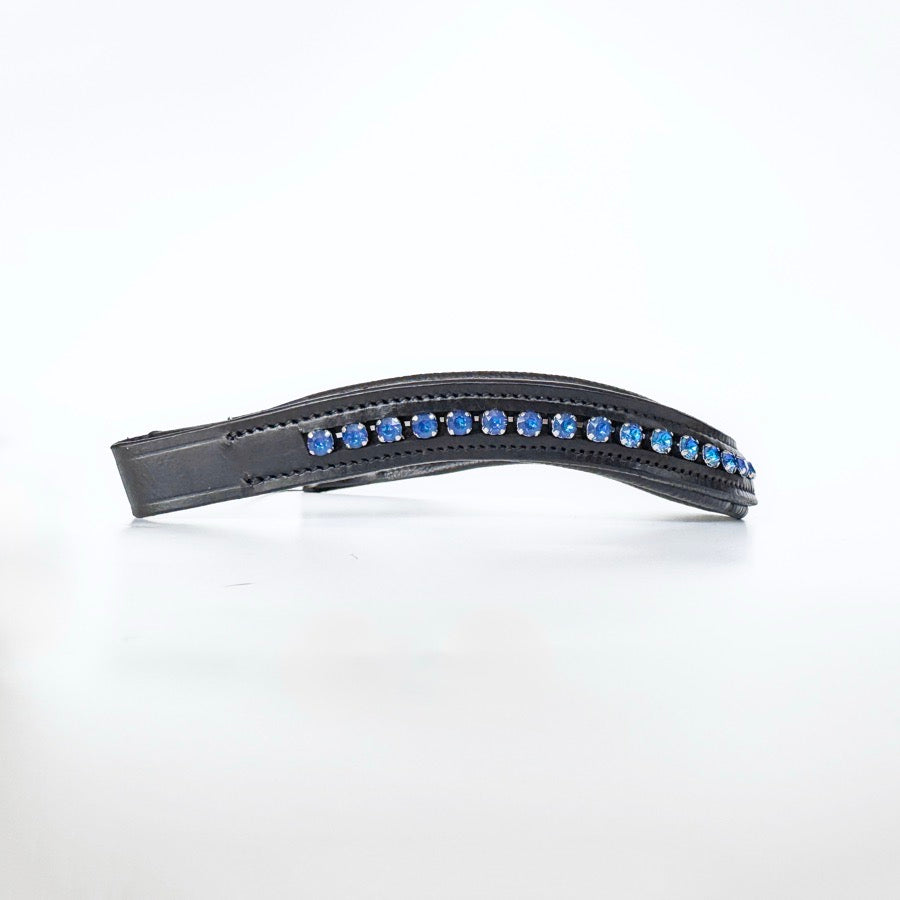OTHER Blue Crystal Leather Browband (4)