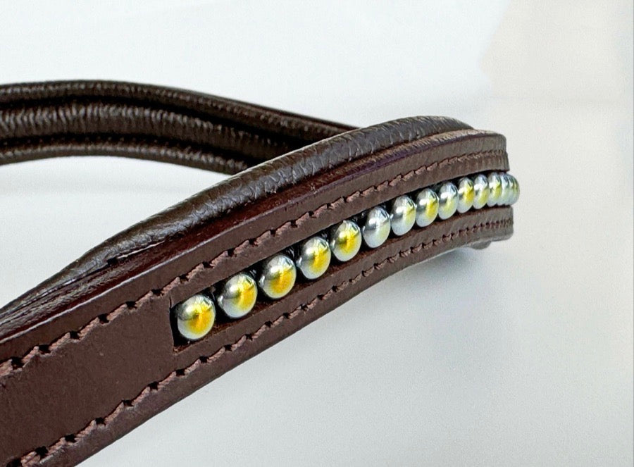 Other Blue & Gold Beaded Browband (3)