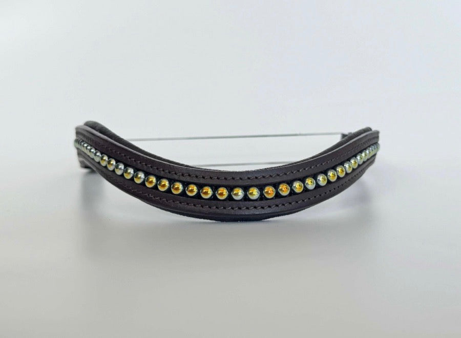 Other Blue & Gold Beaded Browband (2)