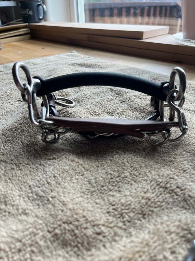 Other Rubber Covered Pelham with Chin Guard and Lip Strap