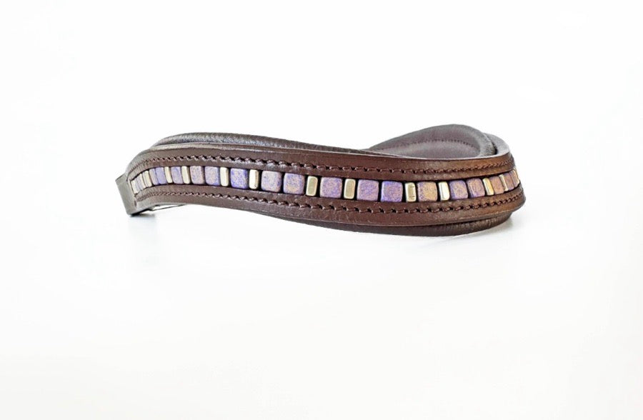 OTHER Purple Beaded Browband