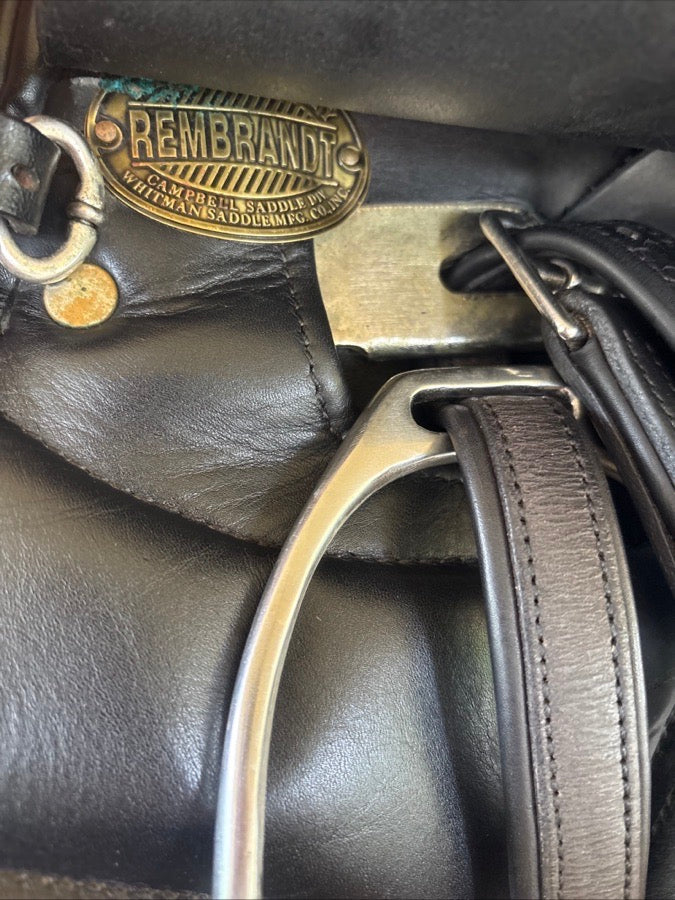 OTHER RARE FIND‼️17.5’’ Cutback Rembrandt Dressage Saddle, Adjustable Gullet, USA Made (5)