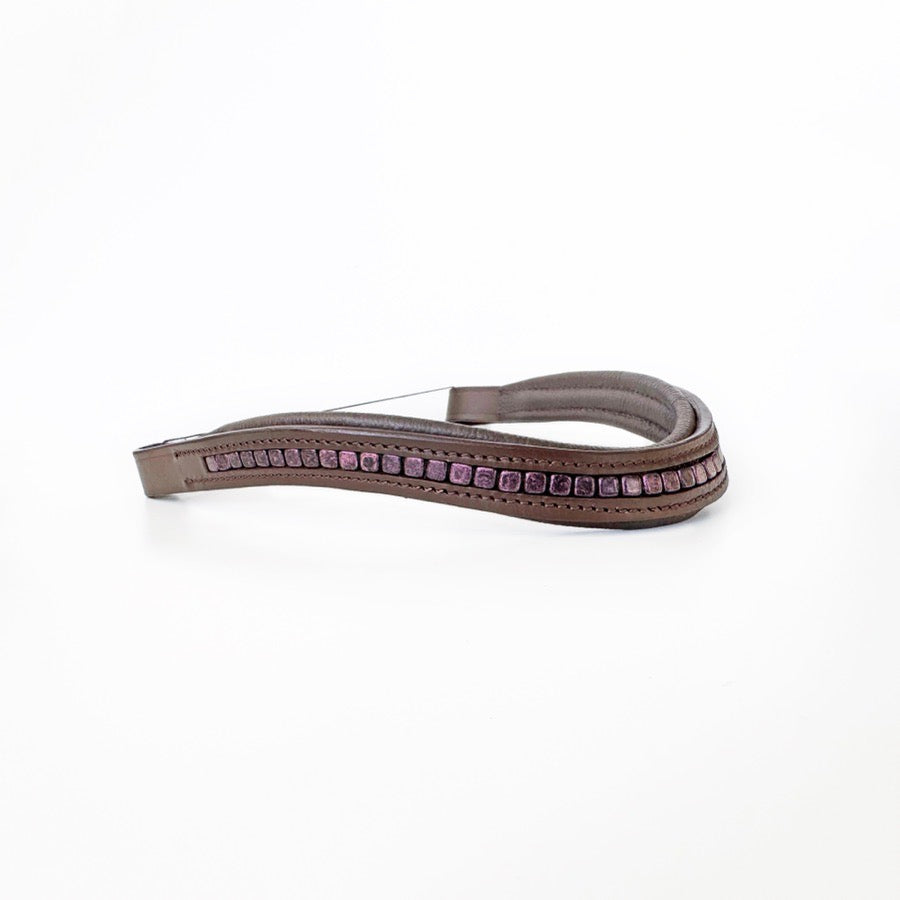 OTHER Black & Purple Beaded Browband