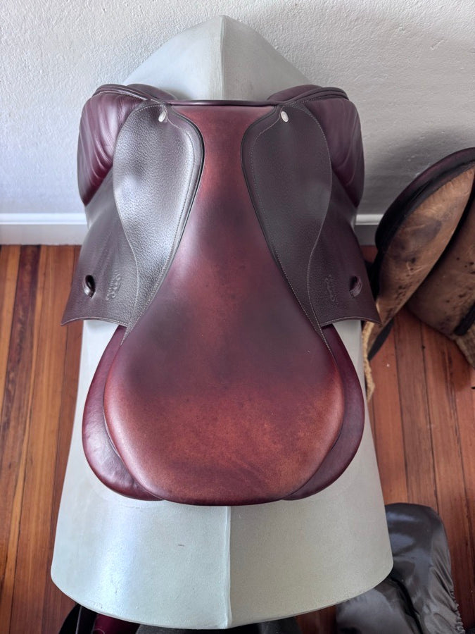 DEVOUCOUX 18.5” 2020 Devoucoux Biarritz O Saddle - 3AR - Grained Buffalo (6)