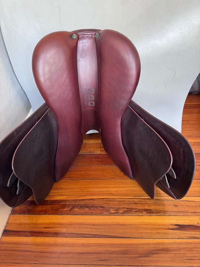 DEVOUCOUX 18.5” 2020 Devoucoux Biarritz O Saddle - 3AR - Grained Buffalo (5)