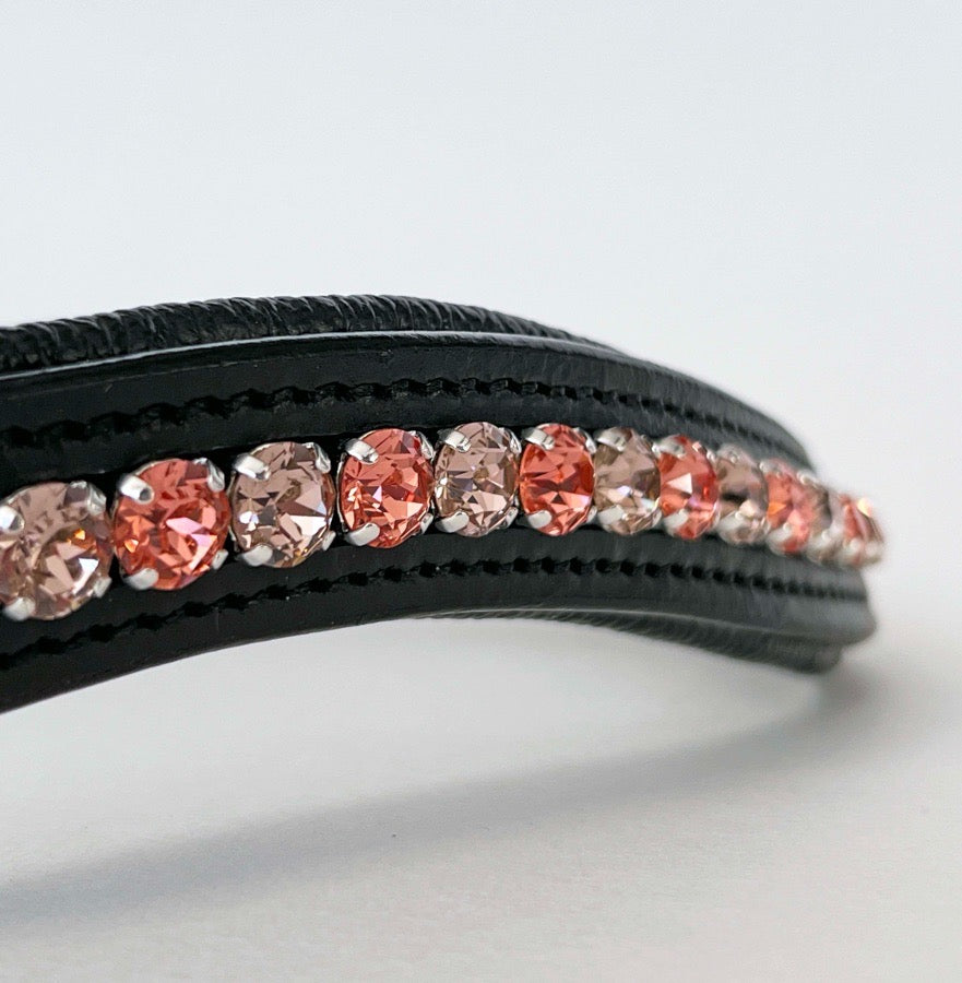 Other Rose / Pink Crystal Browband (2)