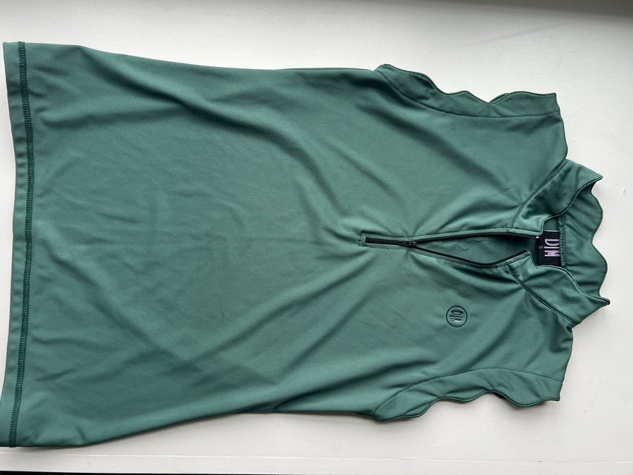 OTHER The dappled macaroon sleevless scalloped shirt