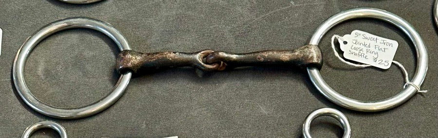 OTHER 5” Sweet Iron Jointed Flat Loose Ring Snaffle