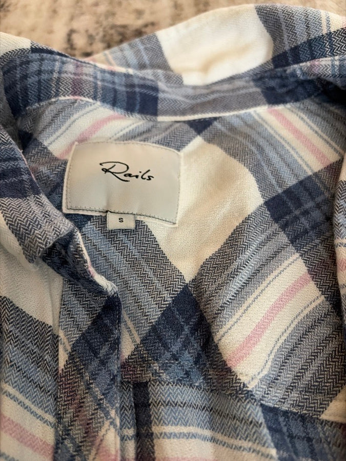 Other Rails Blue and Ponk Flannel (2)