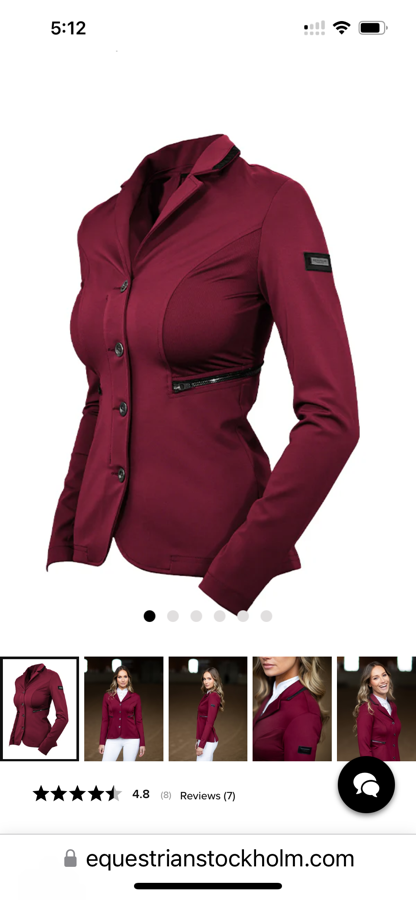 EQUESTRIAN STOCKHOLM Select Competition Jacket Bordeux
