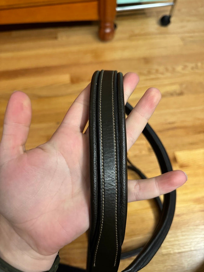 DOVER SADDLERY Dover Oversize Fancy Stitched Monocrown Hunter Bridle (3)