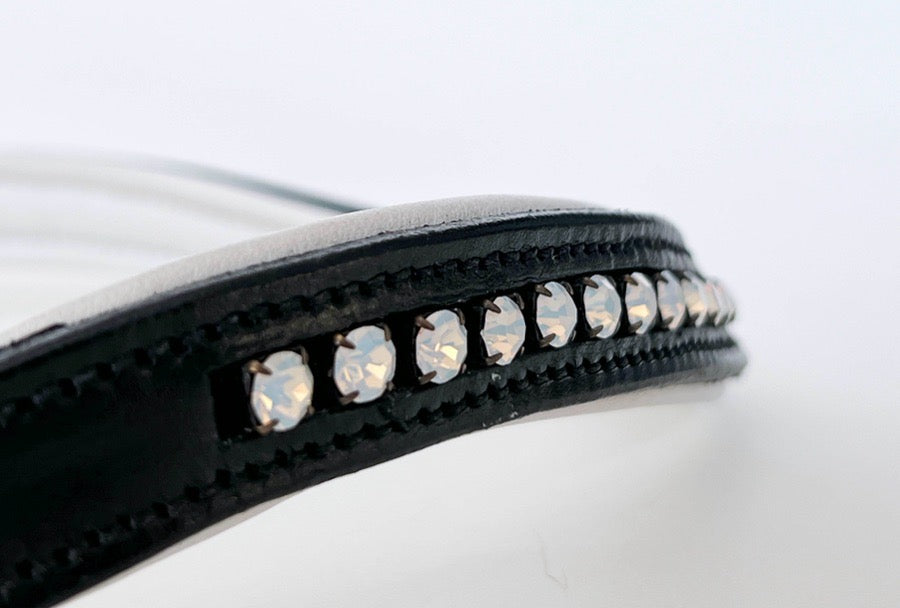 Other Moonstone Crystal Browband with White Contrast Padding (4)