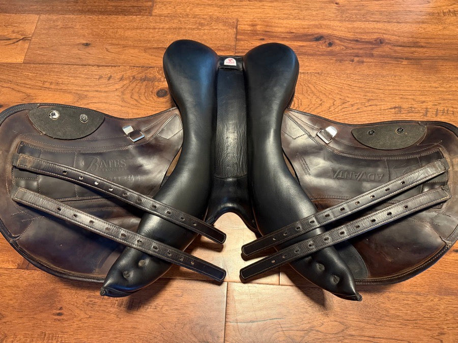 BATES Bates Advanata Monoflap Jump Saddle 17.5” (6)