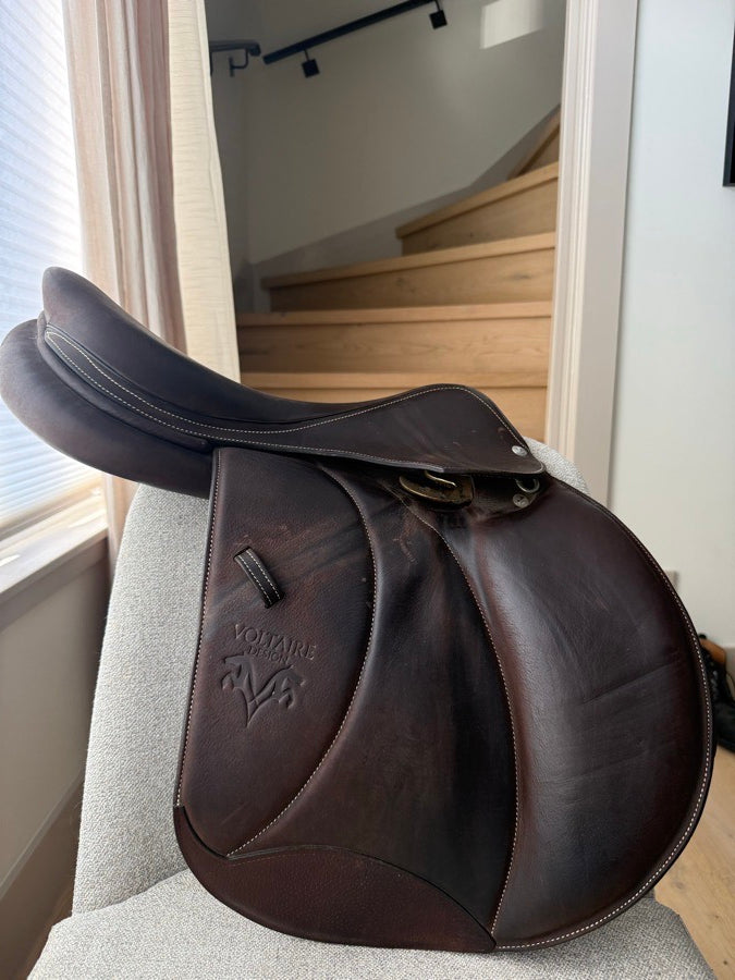 VOLTAIRE Voltaire Palm Beach Saddle – 17.5” Narrow – Buffalo Leather (2)
