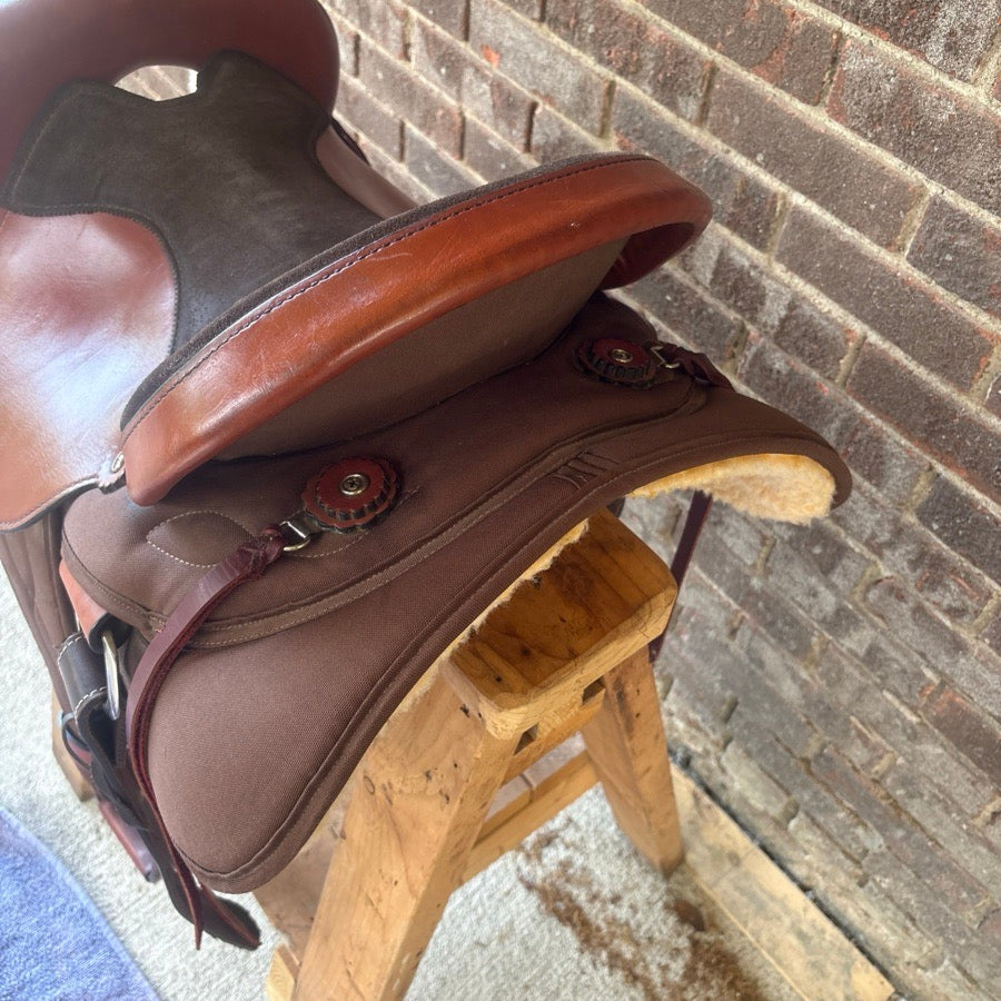 BIG HORN 15’’ Ladies Big Horn Trail Saddle,SQHB, Challenger back cinch included (7)