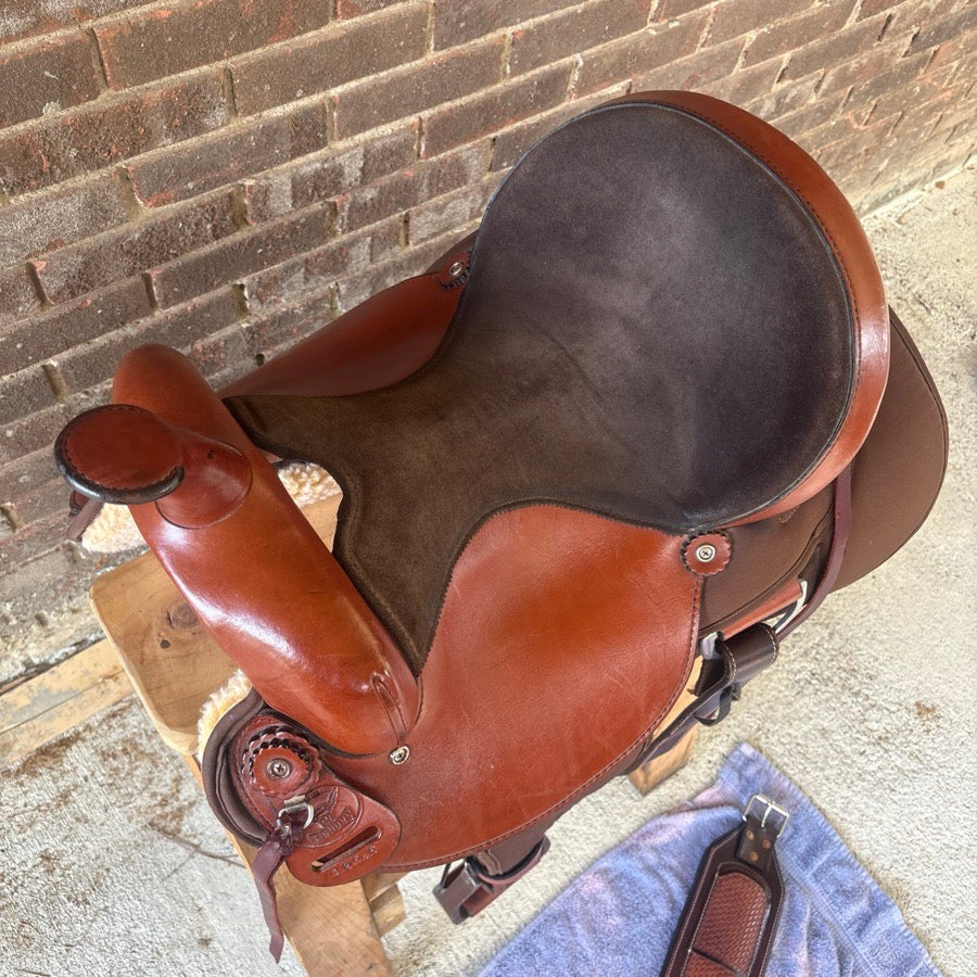 BIG HORN 15’’ Ladies Big Horn Trail Saddle,SQHB, Challenger back cinch included (6)