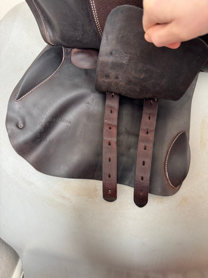 VOLTAIRE 16” Voltaire Palm Beach Saddle - 2024 - 1A - Full Buffalo - MINT (4)