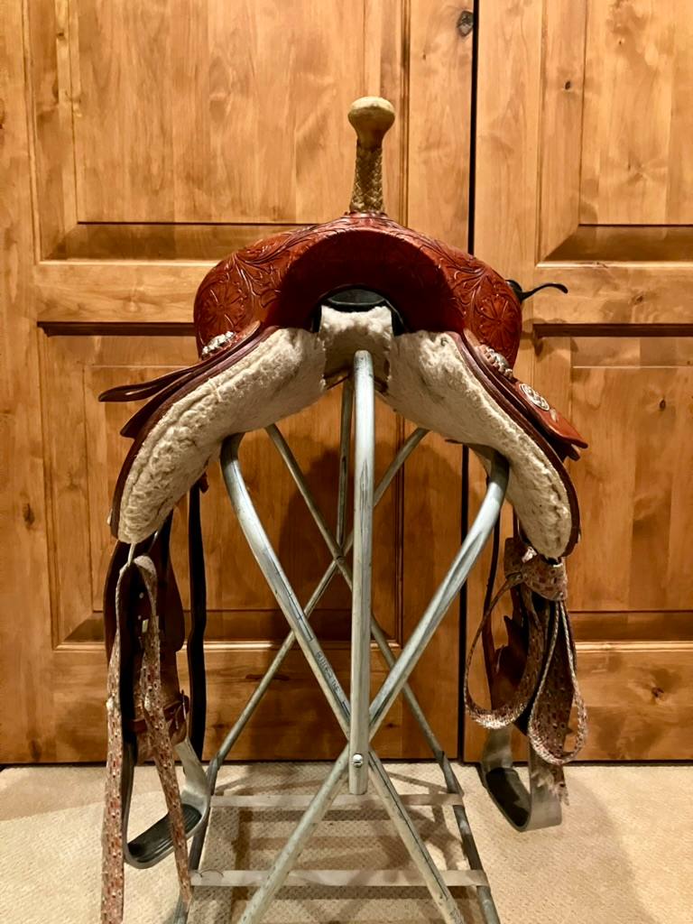 HILASON HILASON Flex Tree Barrel Saddle | 16" | 8" Tree Size (3)