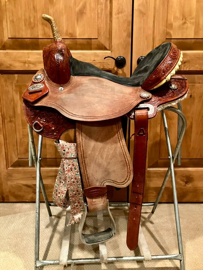 HILASON HILASON Flex Tree Barrel Saddle | 16" | 8" Tree Size
