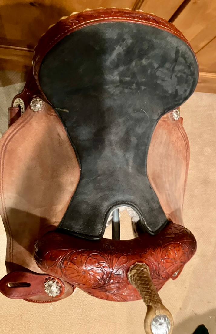 HILASON HILASON Flex Tree Barrel Saddle | 16" | 8" Tree Size (6)