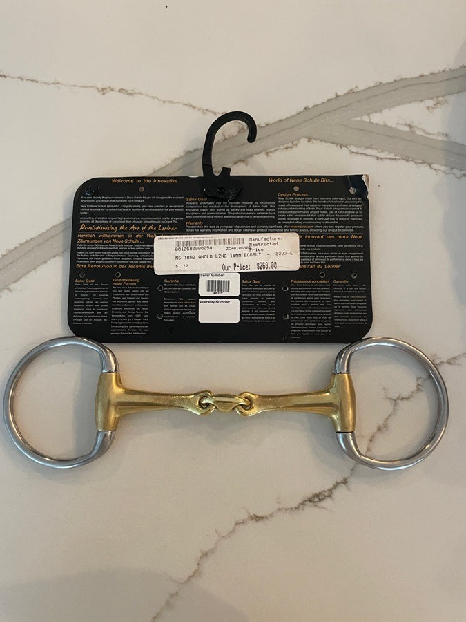 NEUE SCHULE Neue Schule Tranz Angled 16mm Eggbutt snaffle 5.5 (3)