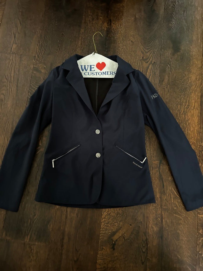 HORSEWARE IRELAND Navy blue horse wear show coat (2)