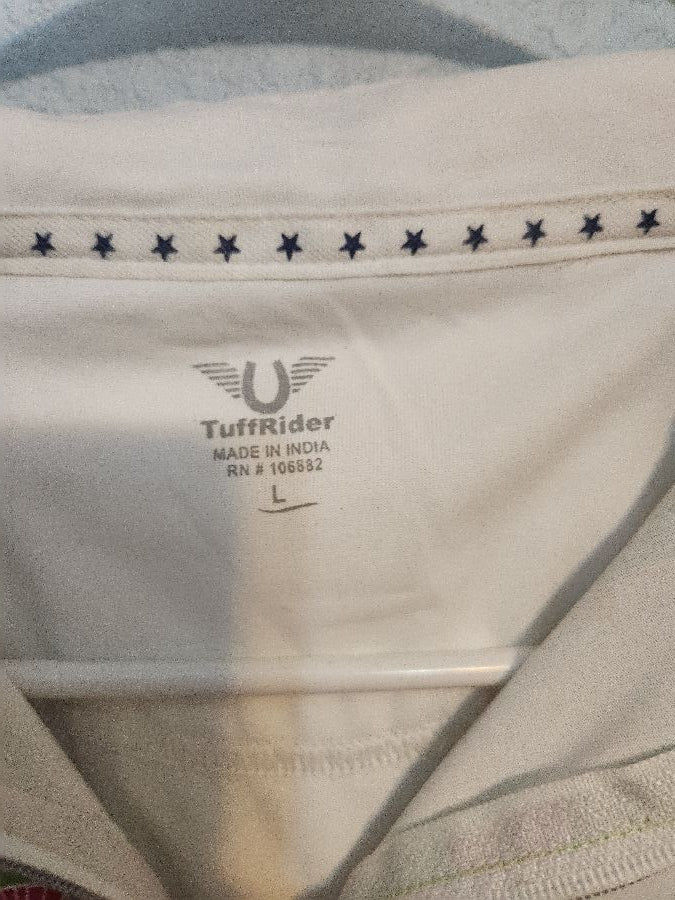 TUFFRIDER TUFFRIDER White 3/4 Zip long sleeve Polo and  Riding Pants - Breeches (4)