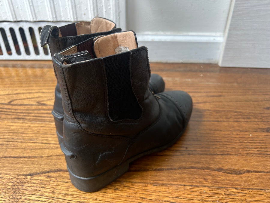 RIDING SPORT Riding Sport Kids Jr Paddock Leather Boots size 6.5