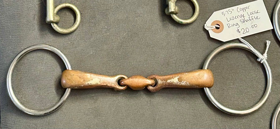 OTHER 5.75” Copper Lozenge Loose Ring Snaffle