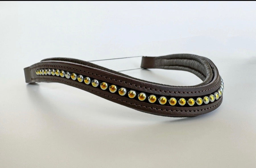 Other Blue & Gold Beaded Browband