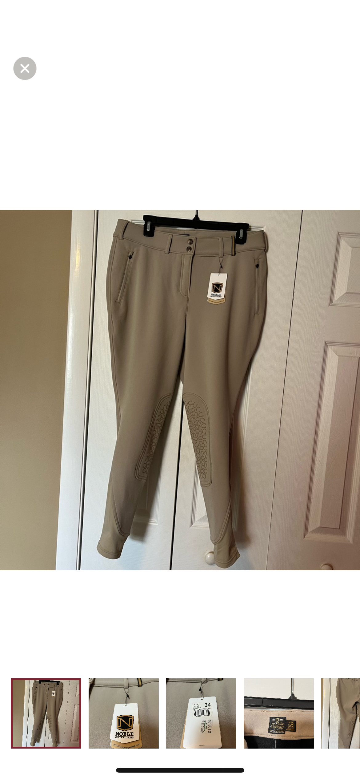 BRAND NEW Tan Noble Outfitters Riding Pants