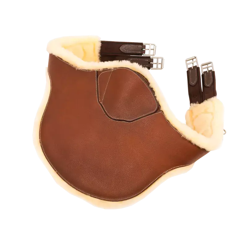 Butet Ergonomic Sheepskin Belly Guard Girth | Gold | 50