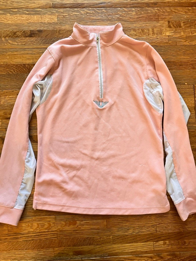 Kids Beige Baleif breeches + Kids pink Tuffrider shirt