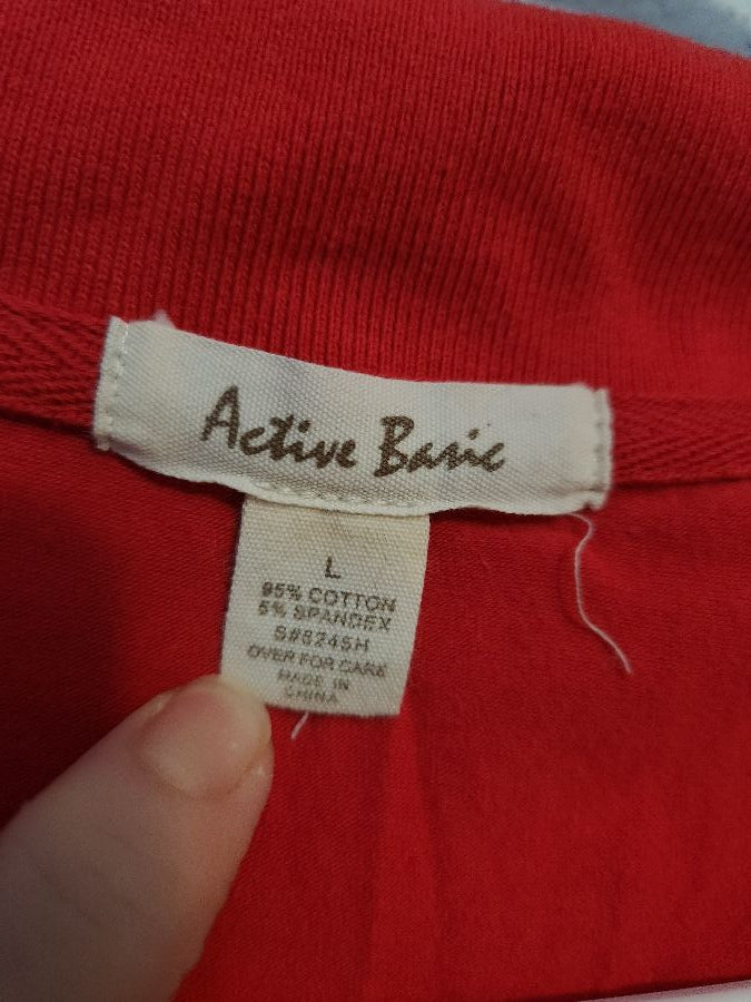 OTHER Active Basic- Red and Grey Polos- LG (3)