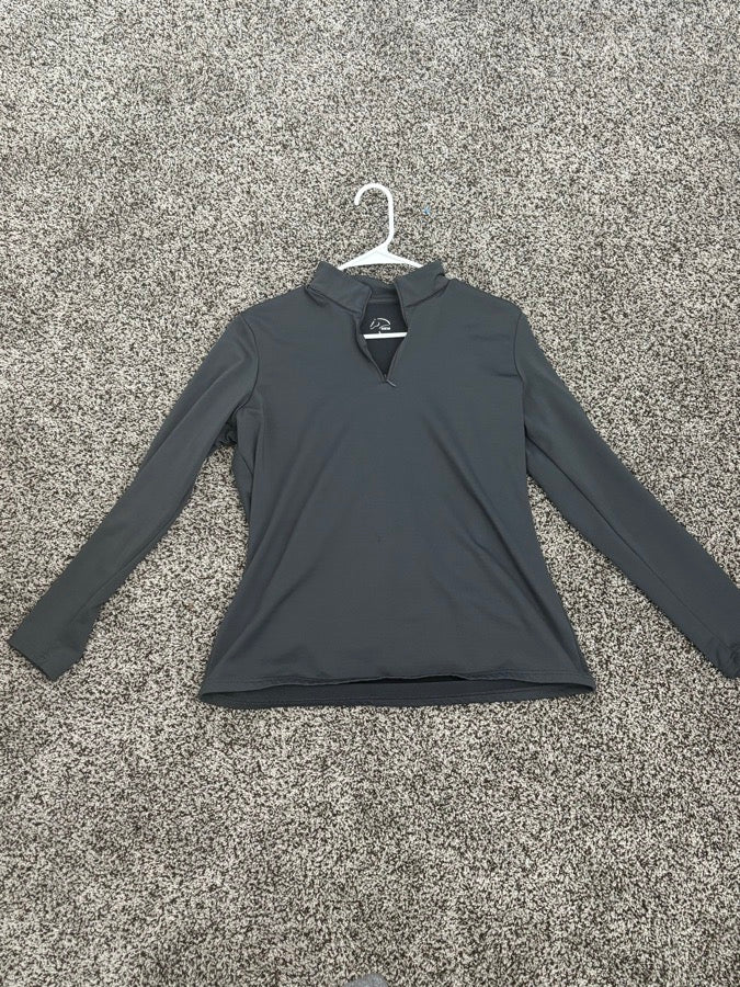HKM Grey Fleece HKM Quater Zip Shirt
