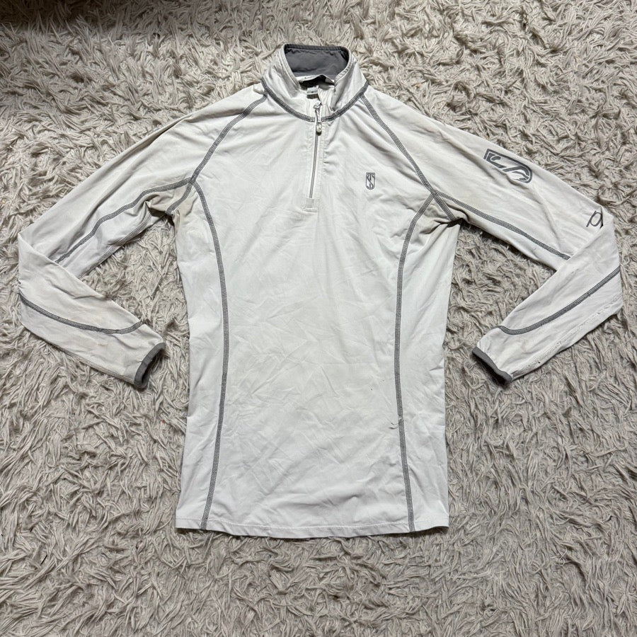 TREDSTEP Women’s Small White Tredstep Long Sleeve Horseback Riding Sunshirt.