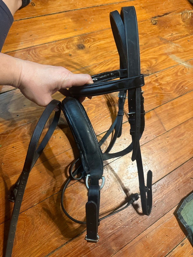 Other Black full sized crank flash noseband bridle (2)