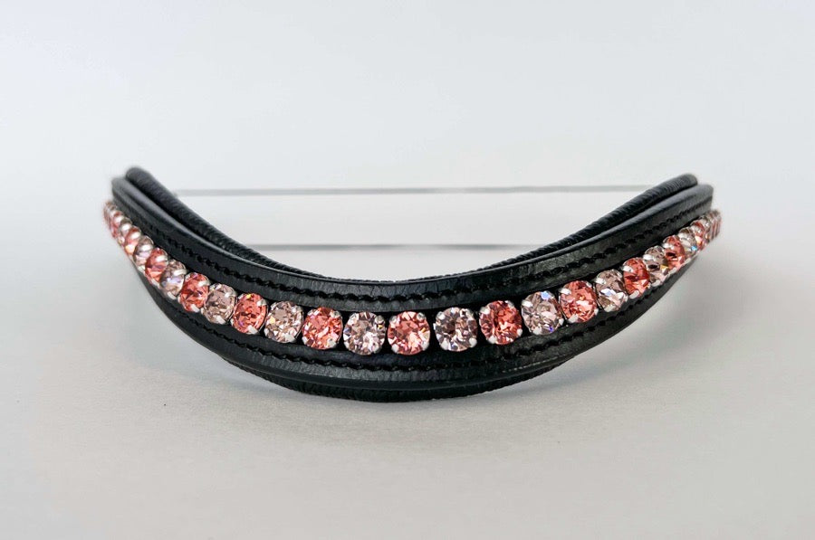 Other Rose / Pink Crystal Browband (3)