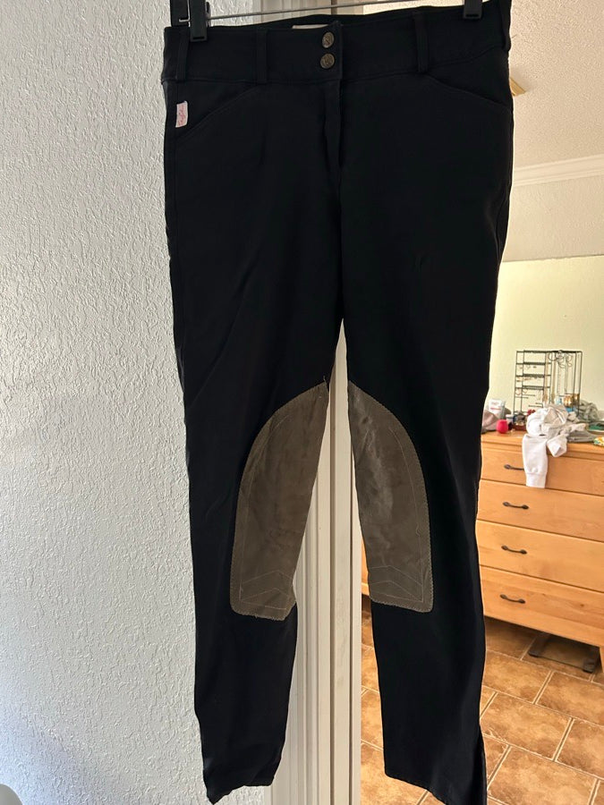 THE TAILORED SPORTSMAN Black tailored sportsman breeches