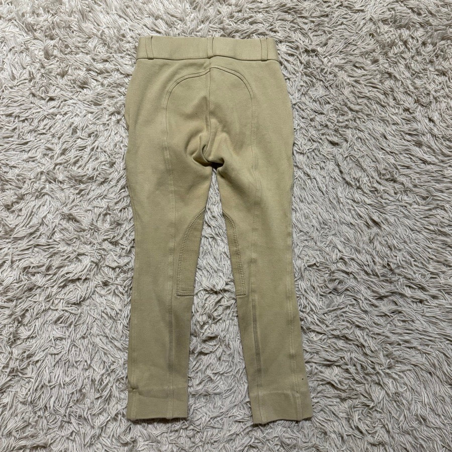 Girl’s Size 12 Tan Riding Sport Knee Patch Horseback Riding Jodphur Breeches