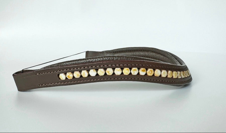 Other Beige/Tan Beaded Browband (2)