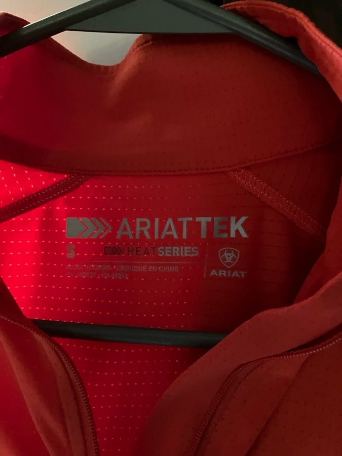 ARIAT Ariat orange heat series tech top S