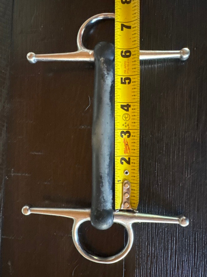 SHIRES Full cheek straight bar soft rubber bit