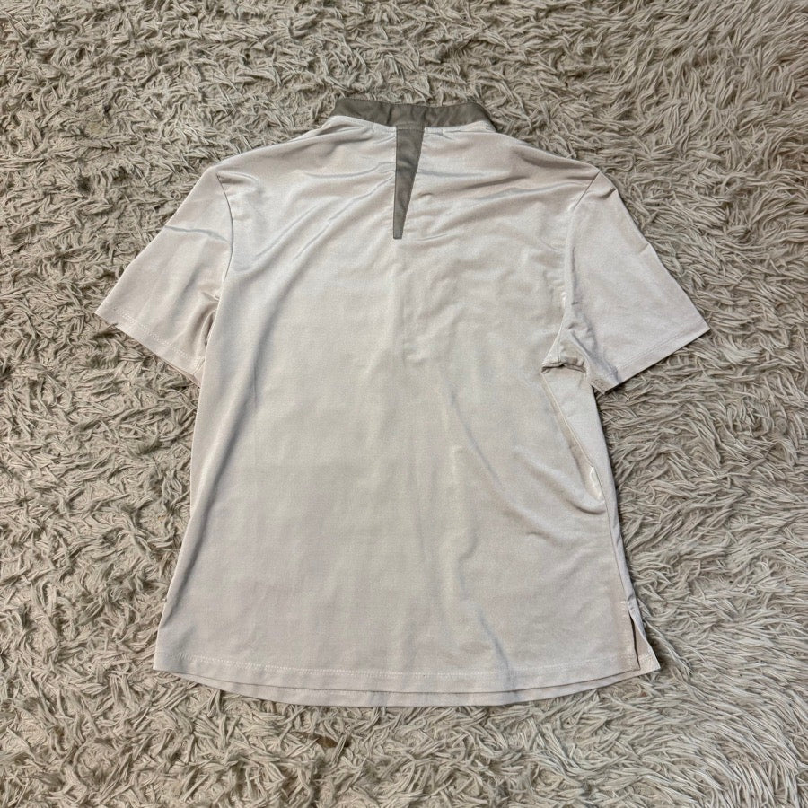 Other Women’s Medium White Jamie Sadock Short Sleeve Horseback Riding Gold Polo Shirt (4)