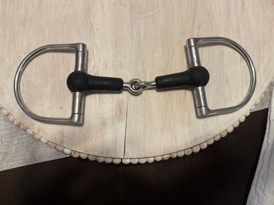 SHIRES 5” D Ring Happy Mouth Bit Snaffle