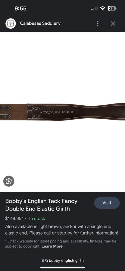 BOBBY'S ENGLISH TACK Girth (Bobby’s English Tack) (3)