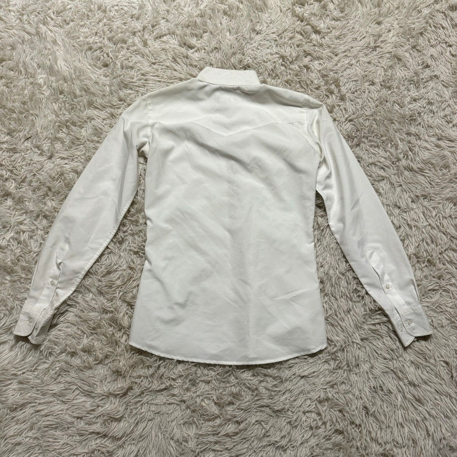 RJ CLASSICS Women’s Size 32 White RJ Classics Long Sleeve Horseback Riding Show Shirt (4)