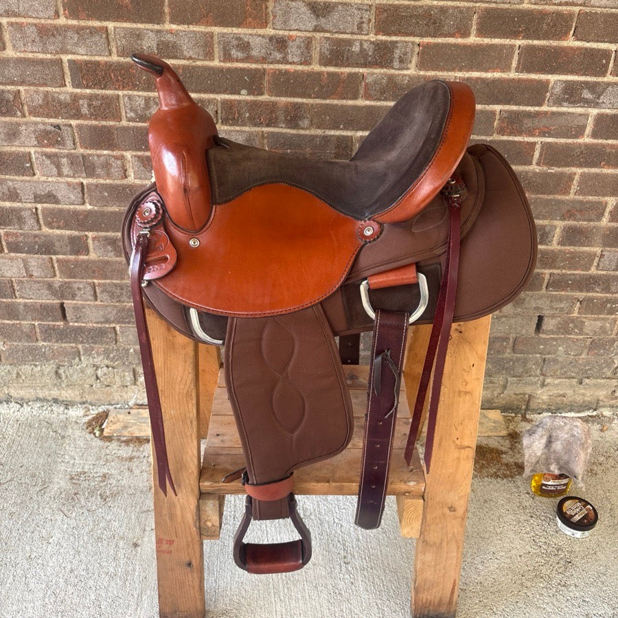 BIG HORN 15’’ Ladies Big Horn Trail Saddle,SQHB, Challenger back cinch included